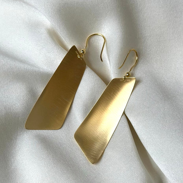Handmade sterling silver dangle earrings
