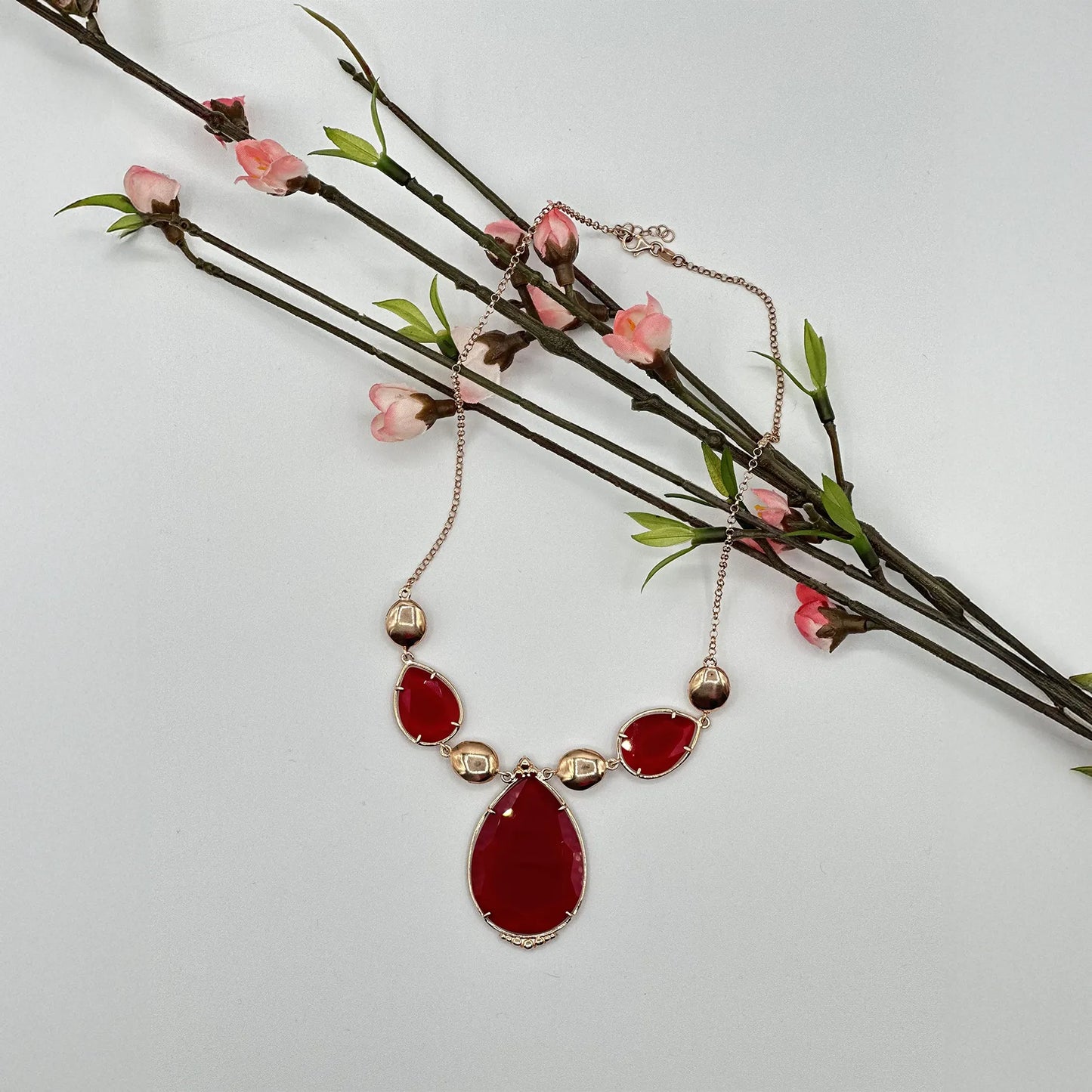 collana pietre naturali rosse