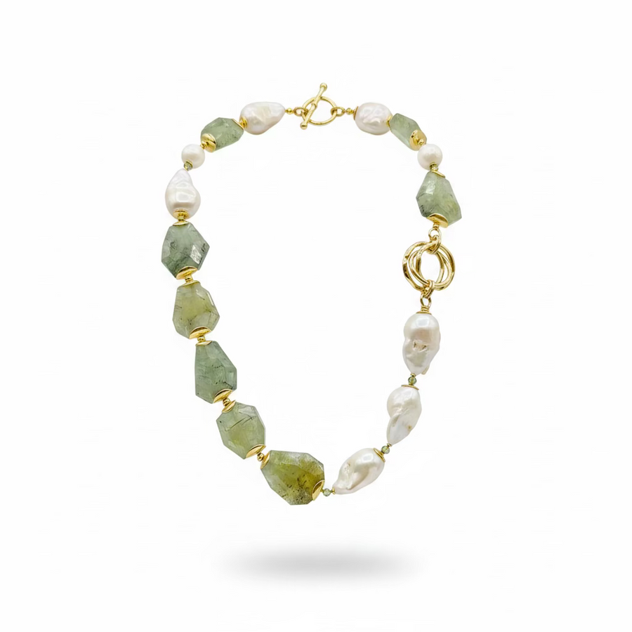 Collana Quarzo e Perle